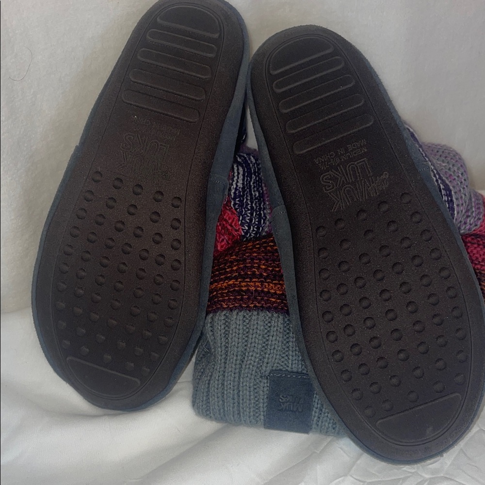 Multicolor Knit Boot-Style Muk-Luks - Picture 5 of 6